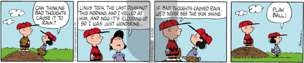 Peanuts on Wednesday April 2, 2003 Comic Strip