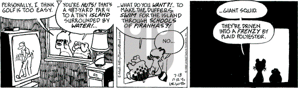 Over the Hedge on Thursday July 18, 1996 Comic Strip