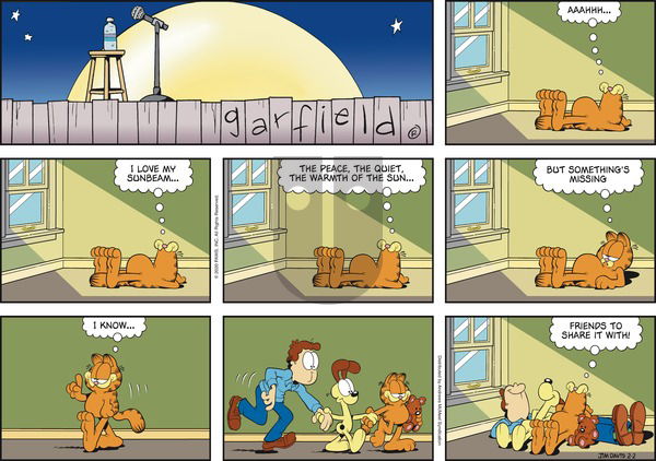 Garfield on Sunday February 2, 2020 Comic Strip