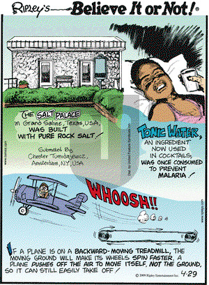 Ripley's Believe It or Not on Wednesday April 29, 2009 Comic Strip