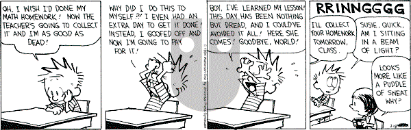 Calvin and Hobbes - Friday March 18, 1994 Comic Strip