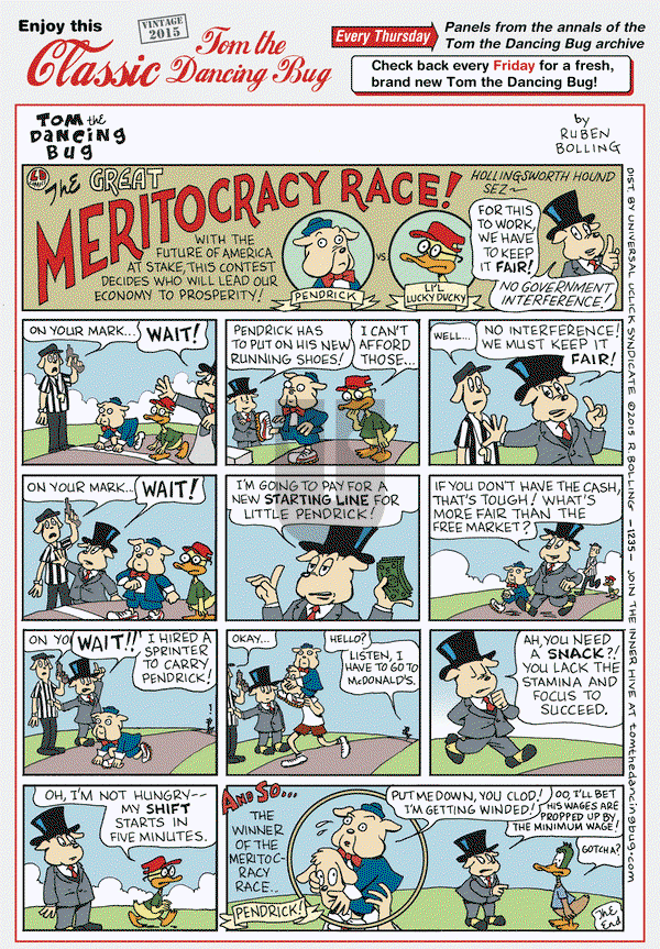 Tom the Dancing Bug on Thursday March 20, 2025 Comic Strip