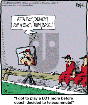 In the Bleachers on Monday September 14, 2015 Comic Strip