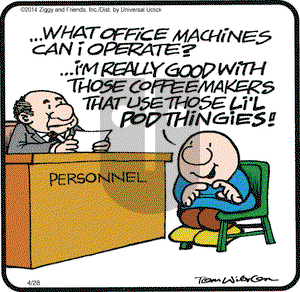 Ziggy on Monday April 28, 2014 Comic Strip