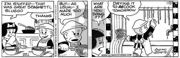 Nancy on Saturday April 1, 2000 Comic Strip