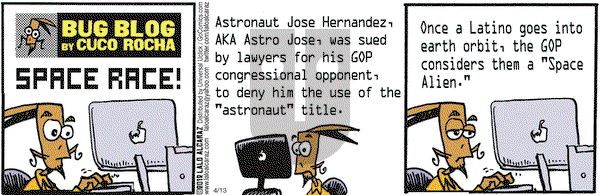 La Cucaracha on Friday April 13, 2012 Comic Strip