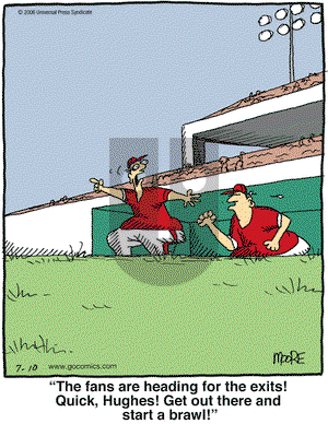 In the Bleachers on Monday July 10, 2006 Comic Strip