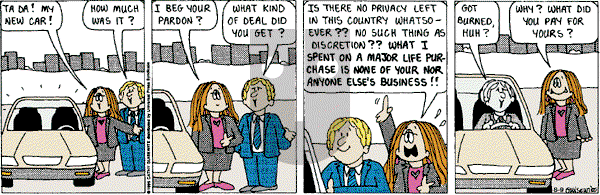 Cathy Classics - Thursday August 9, 2001 Comic Strip