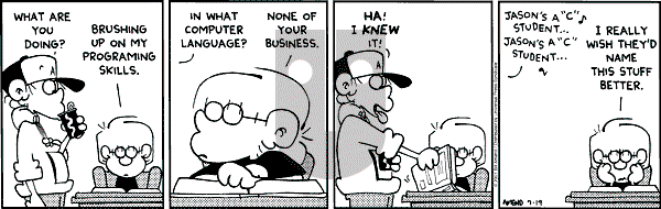 FoxTrot on Thursday July 19, 2001 Comic Strip