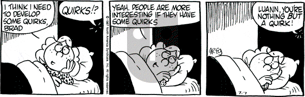 Luann on Tuesday July 7, 1987 Comic Strip