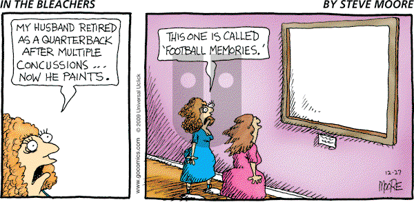In the Bleachers - Sunday December 27, 2009 Comic Strip