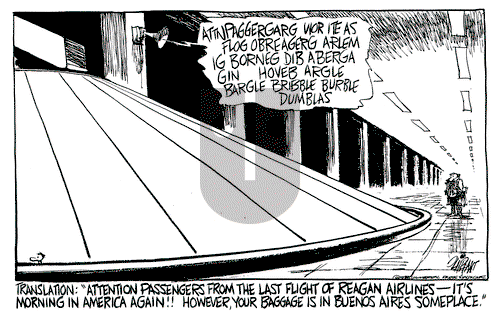 Pat Oliphant on Wednesday January 27, 1988 Comic Strip