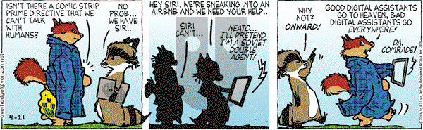 Over the Hedge on Thursday April 21, 2016 Comic Strip