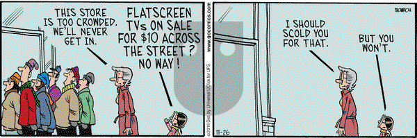Grand Avenue on Saturday November 26, 2016 Comic Strip