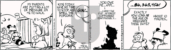 Over the Hedge on Monday April 26, 1999 Comic Strip