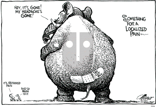Pat Oliphant on Friday July 23, 1999 Comic Strip