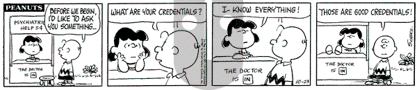 Peanuts on Monday October 23, 1967 Comic Strip