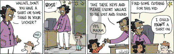 Wallace the Brave on Wednesday April 23, 2025 Comic Strip