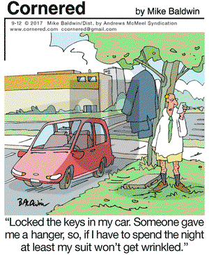 Cornered on Tuesday September 12, 2017 Comic Strip