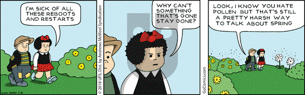 Nancy on Monday April 30, 2018 Comic Strip
