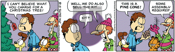 Garfield on Tuesday December 18, 2001 Comic Strip