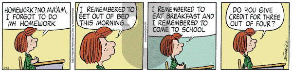 Peanuts on Friday April 18, 2025 Comic Strip