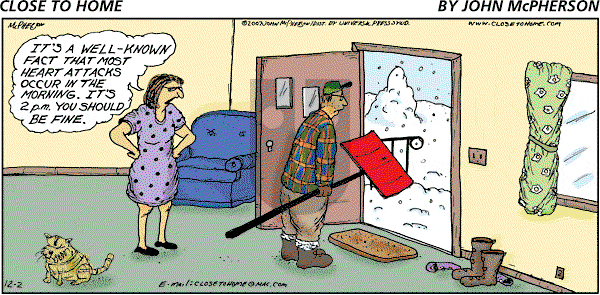 Close to Home on Sunday December 2, 2007 Comic Strip