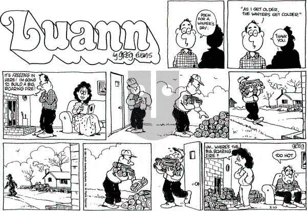 Luann on Sunday March 10, 1991 Comic Strip