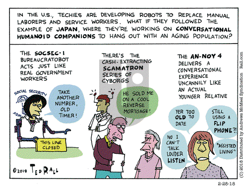 Ted Rall on Wednesday February 28, 2018 Comic Strip