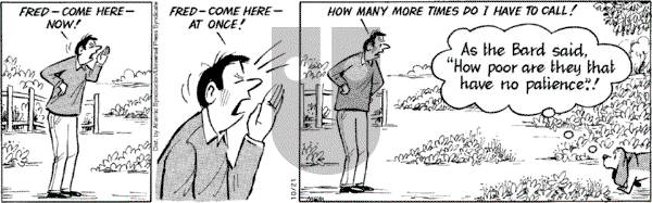 Fred Basset on Friday October 21, 2005 Comic Strip