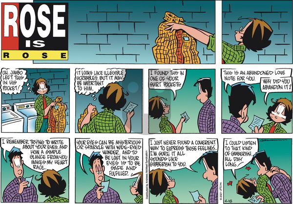 Rose is Rose on Sunday April 18, 2021 Comic Strip