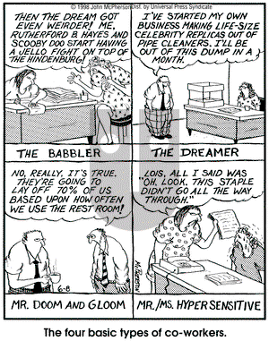 Close to Home on Monday June 8, 1998 Comic Strip