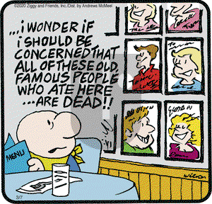 Ziggy on Saturday March 7, 2020 Comic Strip