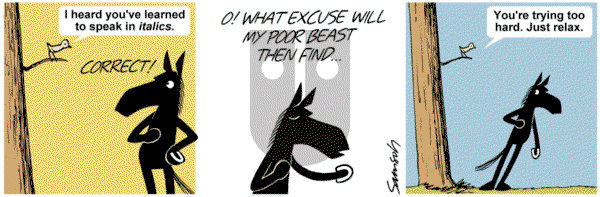 Dark Side of the Horse on Thursday April 26, 2018 Comic Strip