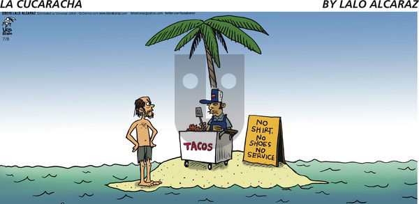 La Cucaracha on Sunday July 8, 2018 Comic Strip