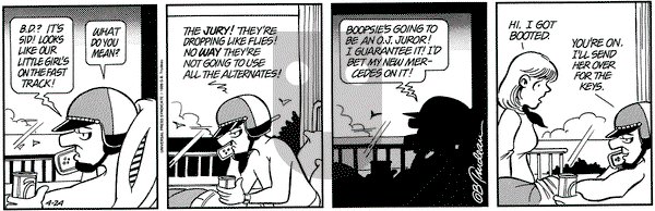 Doonesbury on Monday April 24, 1995 Comic Strip
