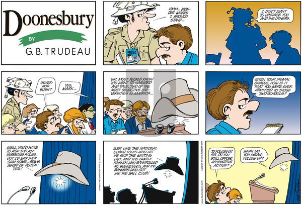 Doonesbury on Sunday July 2, 2000 Comic Strip