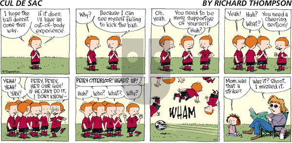 Cul de Sac on Sunday April 6, 2008 Comic Strip