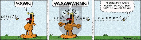 Garfield on Saturday April 9, 2016 Comic Strip