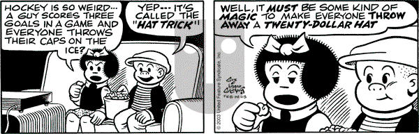 Nancy on Friday February 14, 2003 Comic Strip