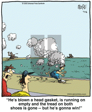 In the Bleachers on Monday July 6, 2009 Comic Strip
