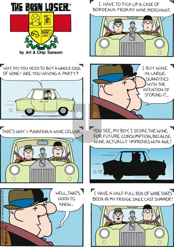 The Born Loser on Sunday March 30, 2014 Comic Strip