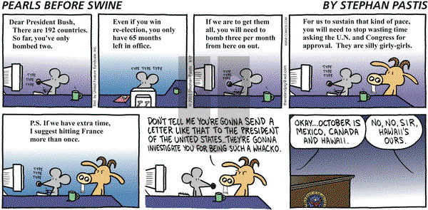Pearls Before Swine on Sunday August 17, 2003 Comic Strip