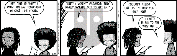 The Boondocks on Saturday November 14, 2009 Comic Strip