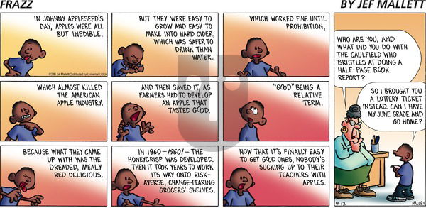 Frazz on Sunday September 13, 2015 Comic Strip