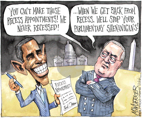 Matt Wuerker on Thursday January 19, 2012 Comic Strip