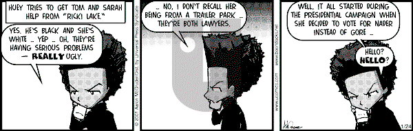The Boondocks on Wednesday August 27, 2008 Comic Strip