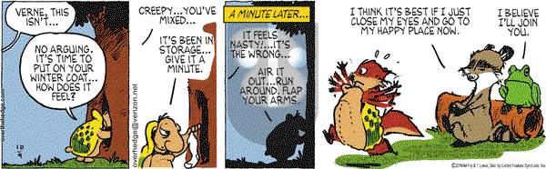 Over the Hedge on Saturday October 9, 2010 Comic Strip