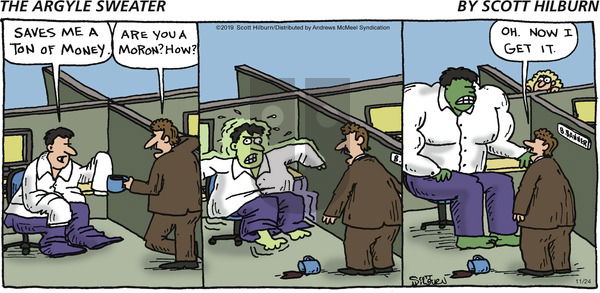 The Argyle Sweater on Sunday November 24, 2019 Comic Strip