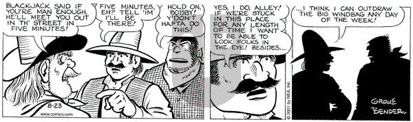 Alley Oop on Thursday August 23, 2001 Comic Strip